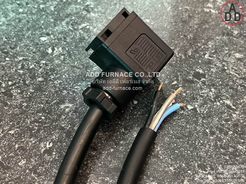 600003 AMP Plug Solenoid Valve Connector With Cable (7)